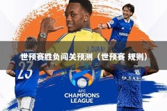 世预赛胜负闯关预测（世预赛 规则）